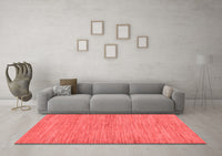 Machine Washable Abstract Red Modern Rug, wshabs129red