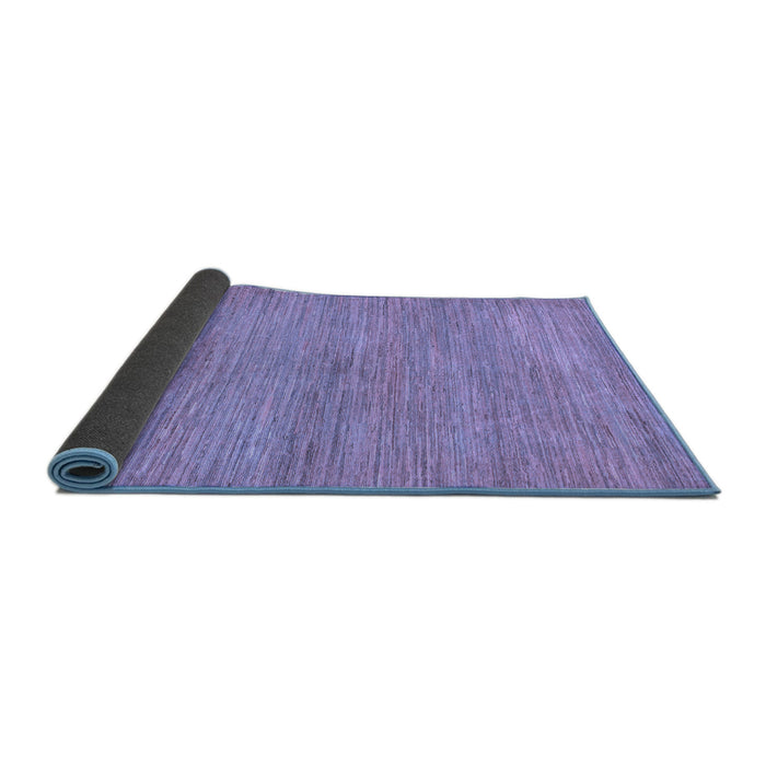Sideview of Abstract Blue Modern Rug, abs129blu
