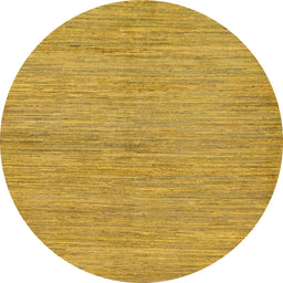 Round Machine Washable Abstract Sedona Brown Rug, wshabs129