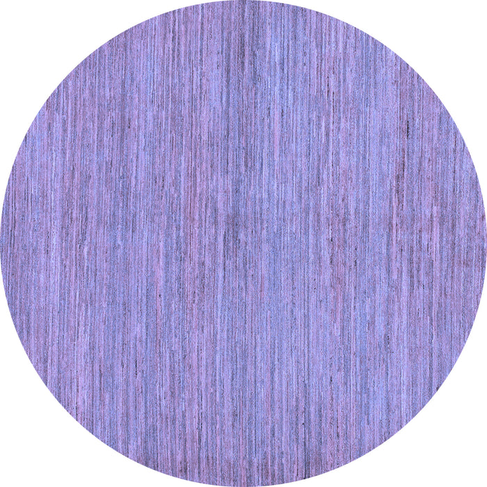 Round Abstract Blue Modern Rug, abs129blu