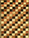 Abstract Yellow Checkered Rug, abs12