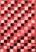 Checkered Red Modern Area Rugs