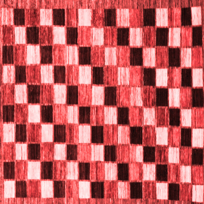Checkered Red Modern Rug, abs12red