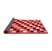 Checkered Red Modern Area Rugs