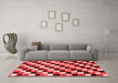 Modern Red Washable Rugs