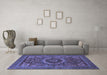 Machine Washable Abstract Blue Modern Rug in a Living Room, wshabs1300blu