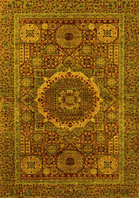 Abstract Yellow Modern Rug, abs1300yw