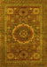 Abstract Yellow Modern Rug, abs1300yw