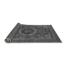 Sideview of Abstract Gray Modern Rug, abs1300gry