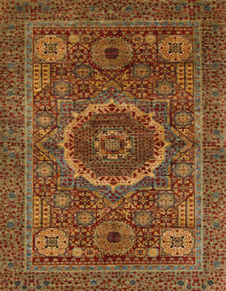 Abstract Light Brown Modern Rug, abs1300