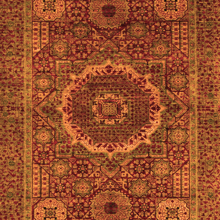 Machine Washable Abstract Orange Modern Area Rugs, wshabs1300org