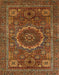 Machine Washable Abstract Light Brown Rug, wshabs1300