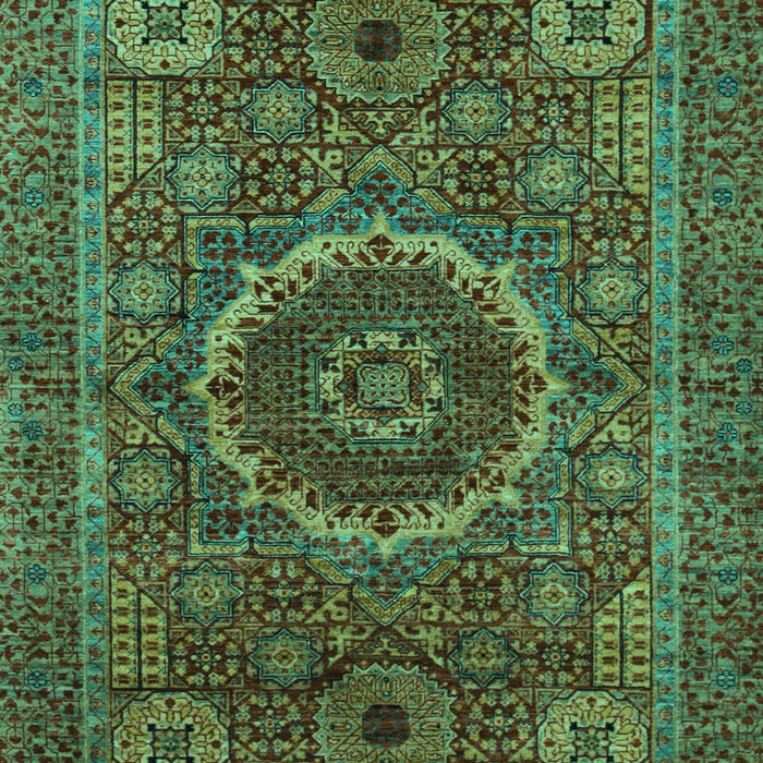 Machine Washable Abstract Turquoise Modern Area Rugs, wshabs1300turq