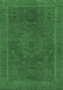 Abstract Emerald Green Modern Rug, abs1301emgrn