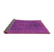 Sideview of Abstract Purple Modern Rug, abs1301pur