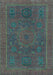 Abstract Light Blue Modern Rug, abs1301lblu