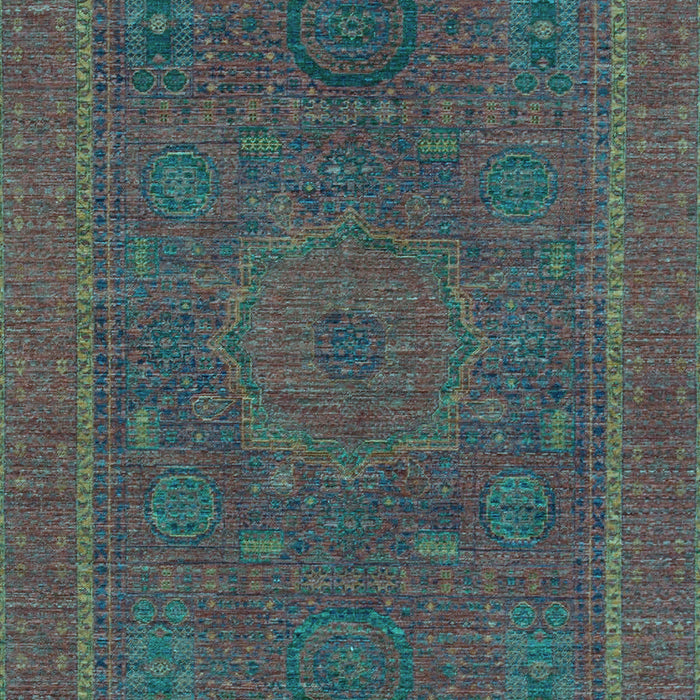 Abstract Light Blue Modern Rug, abs1301lblu