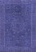 Machine Washable Abstract Blue Modern Rug, wshabs1301blu