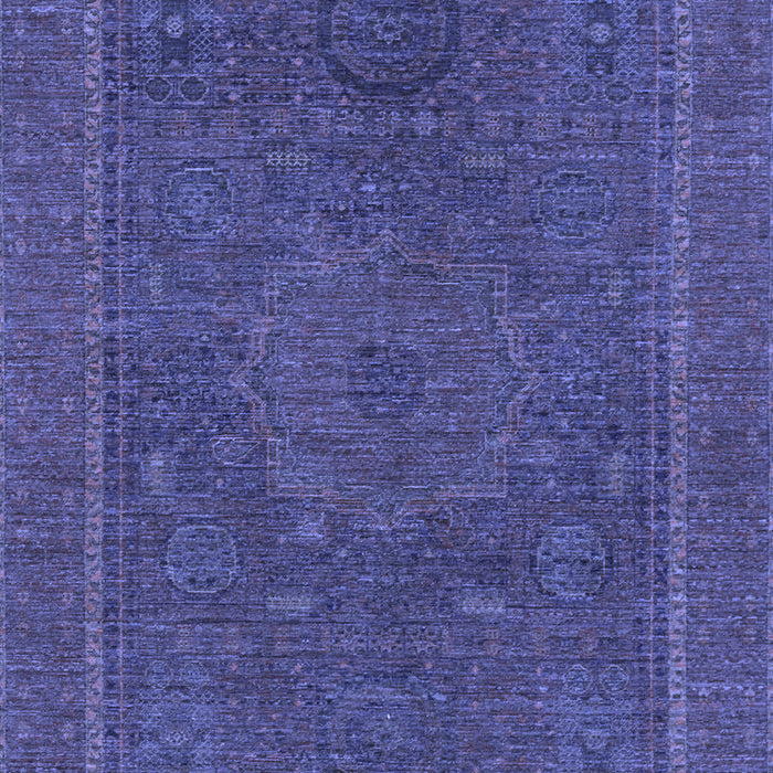 Machine Washable Abstract Blue Modern Rug, wshabs1301blu