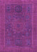 Machine Washable Abstract Purple Modern Area Rugs, wshabs1301pur