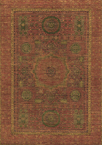 Abstract Brown Modern Rug, abs1301brn