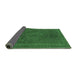 Sideview of Abstract Emerald Green Modern Rug, abs1301emgrn