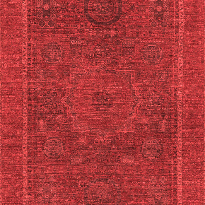 Machine Washable Abstract Red Modern Rug, wshabs1301red