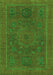 Abstract Green Modern Rug, abs1301grn