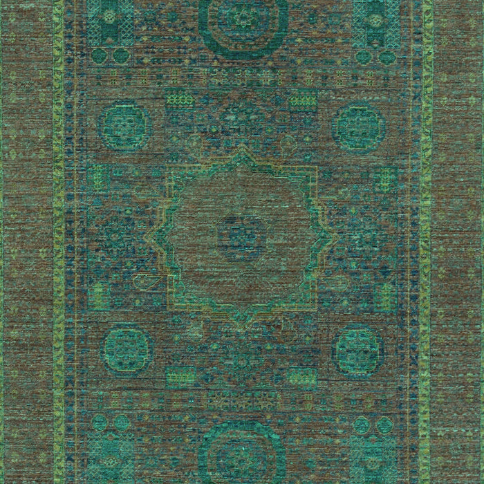 Abstract Turquoise Modern Rug, abs1301turq