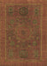 Machine Washable Abstract Brown Modern Rug, wshabs1301brn