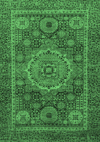 Abstract Emerald Green Modern Rug, abs1302emgrn