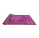 Sideview of Abstract Purple Modern Rug, abs1302pur