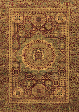 Abstract Brown Modern Rug, abs1302brn