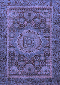 Abstract Blue Modern Rug, abs1302blu