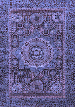 Abstract Blue Modern Rug, abs1302blu