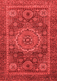 Abstract Red Modern Rug, abs1302red