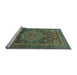 Sideview of Machine Washable Abstract Light Blue Modern Rug, wshabs1302lblu