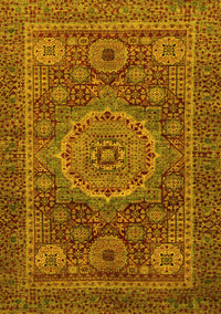 Abstract Yellow Modern Rug, abs1302yw