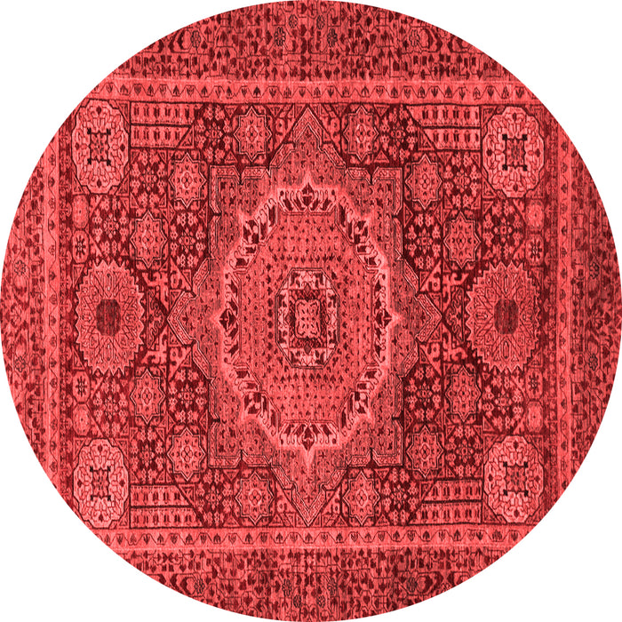 Machine Washable Abstract Red Modern Rug, wshabs1302red