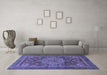 Machine Washable Abstract Blue Modern Rug in a Living Room, wshabs1302blu