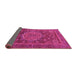 Sideview of Abstract Pink Modern Rug, abs1302pnk