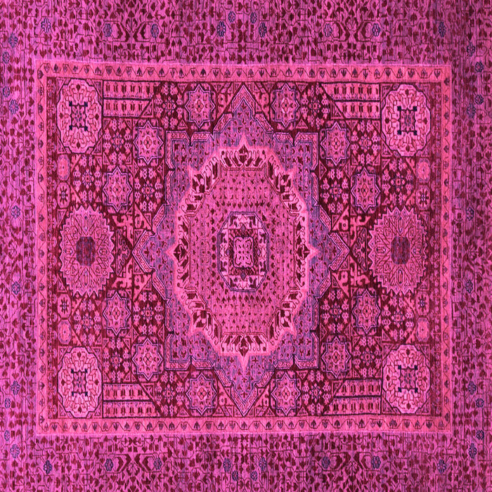 Square Abstract Pink Modern Rug, abs1302pnk