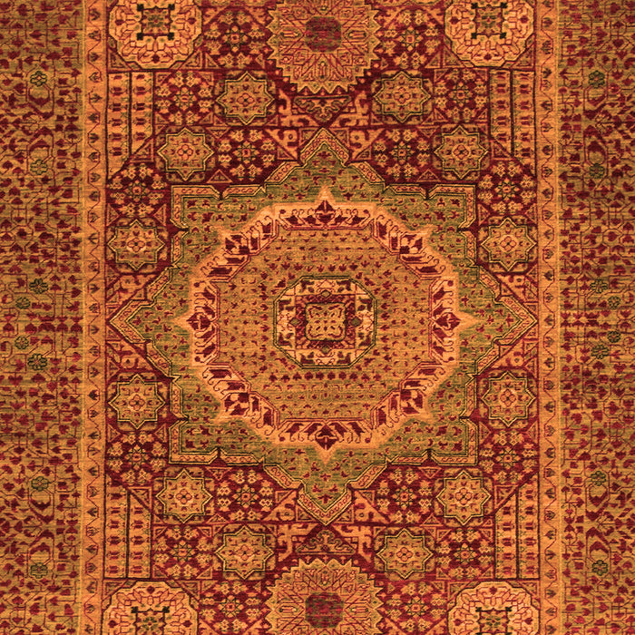 Machine Washable Abstract Orange Modern Area Rugs, wshabs1302org