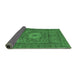 Sideview of Abstract Emerald Green Modern Rug, abs1303emgrn