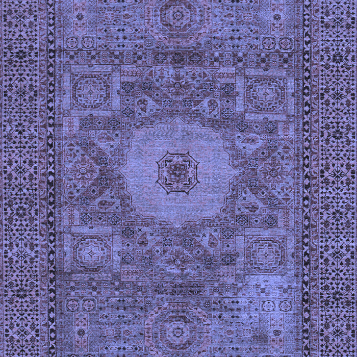 Abstract Blue Modern Rug, abs1303blu
