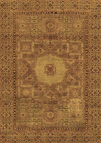 Abstract Brown Modern Rug, abs1303brn