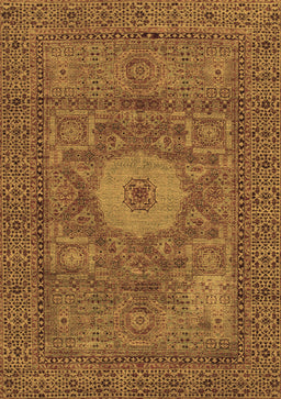 Abstract Brown Modern Rug, abs1303brn