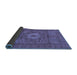 Sideview of Abstract Blue Modern Rug, abs1303blu