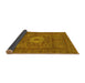 Sideview of Abstract Yellow Modern Rug, abs1303yw