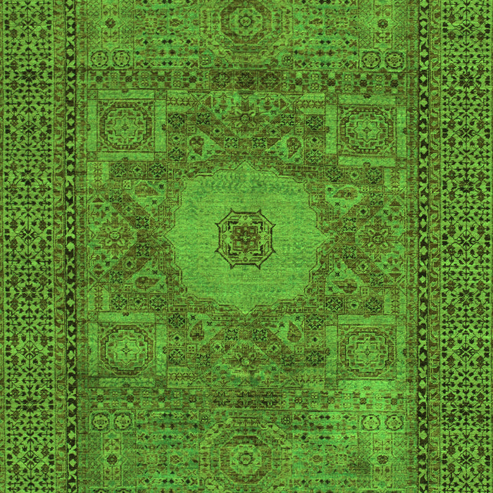 Machine Washable Abstract Green Modern Area Rugs, wshabs1303grn